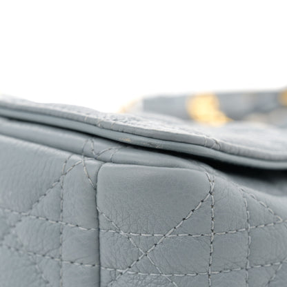 Christian Dior Supple Calfskin Cannage Medium Caro Bag Ethereal Grey 12 of 14
