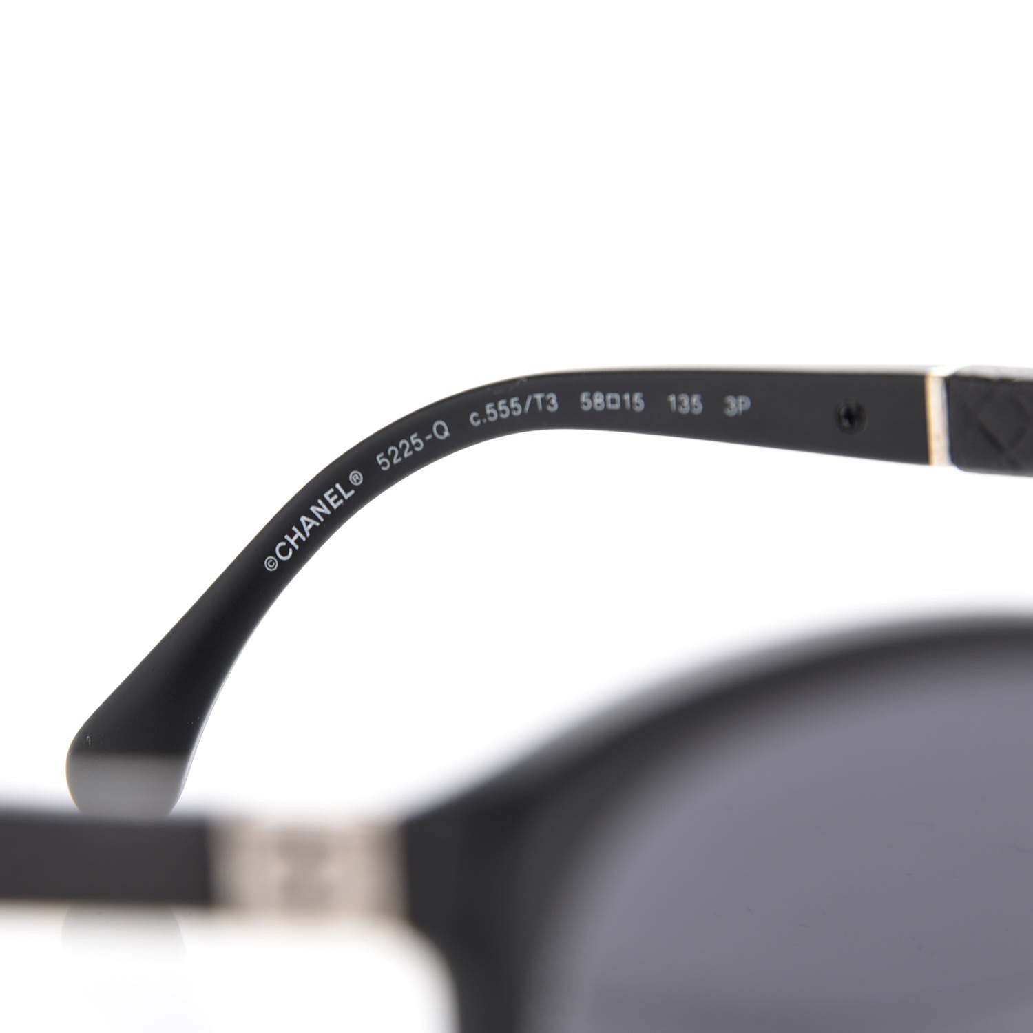Chanel Quilted CC Sunglasses 5225-Q Black 6 of 9