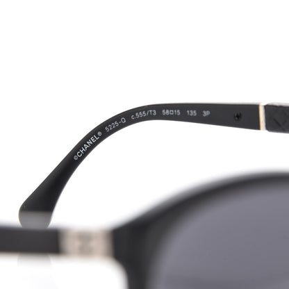 Chanel Quilted CC Sunglasses 5225-Q Black 6 of 9