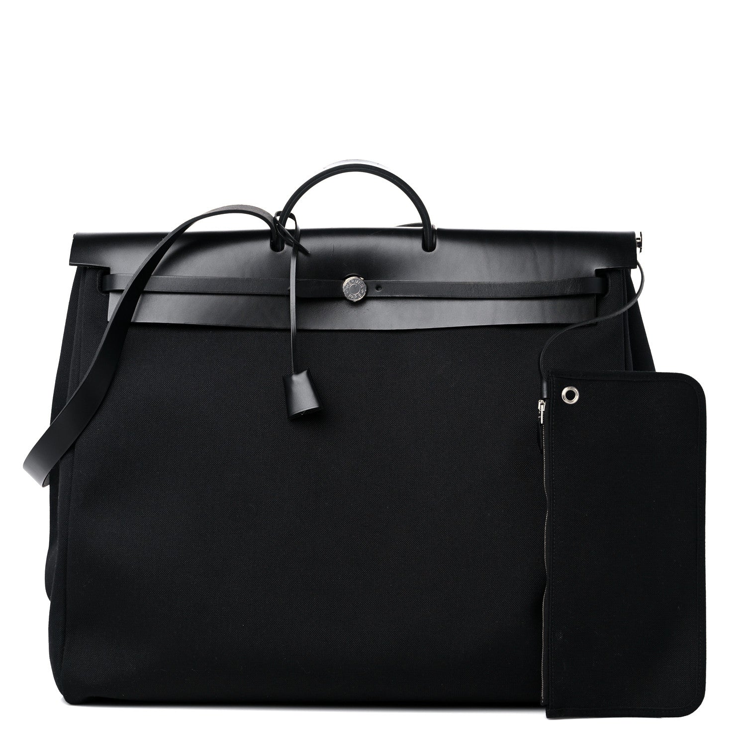 Hermes Toile Vache Hunter Herbag Zip 50 MM Black 1 of 11