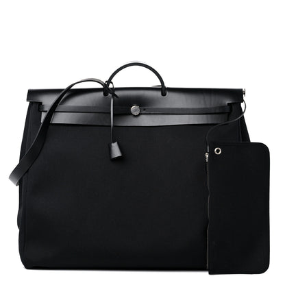Hermes Toile Vache Hunter Herbag Zip 50 MM Black 1 of 11