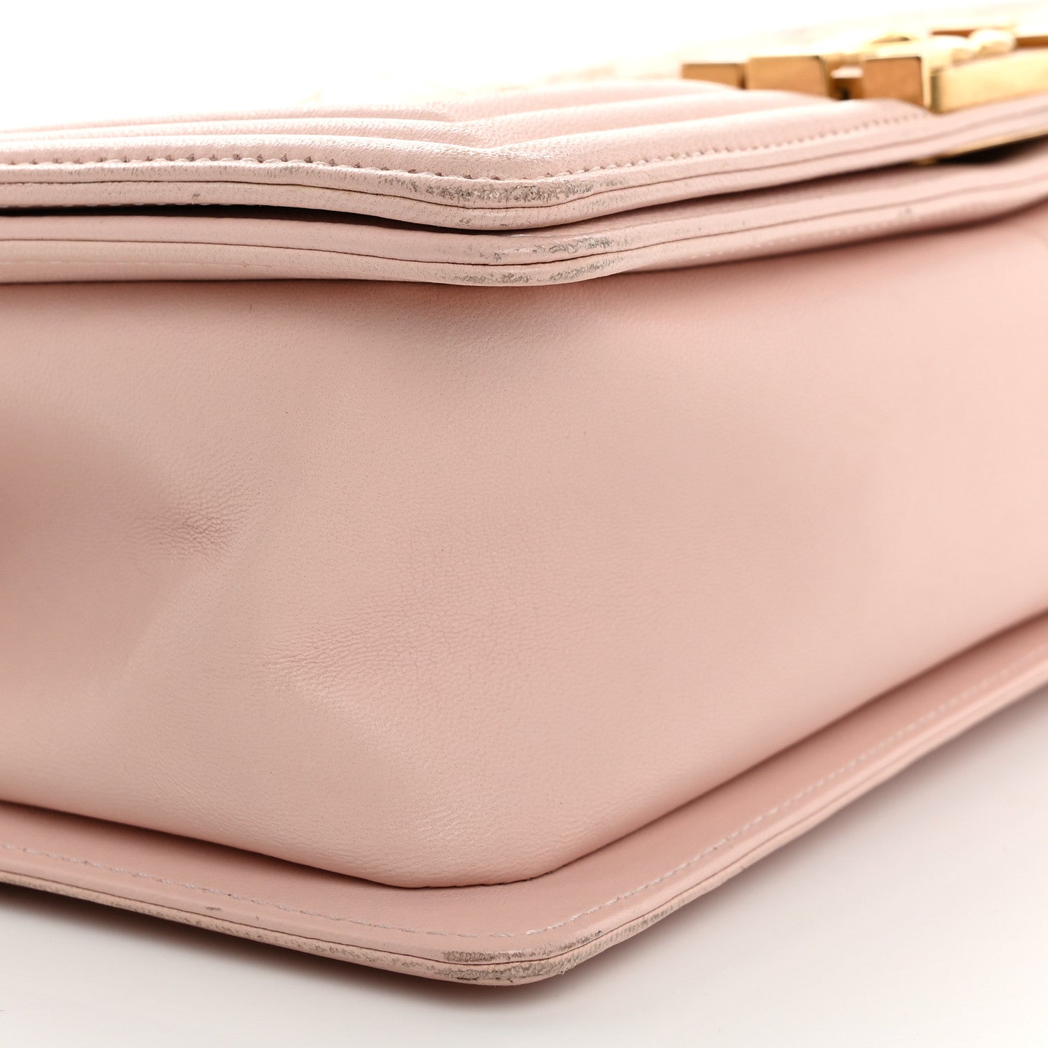 Chanel Tweed Lambskin Medium Boy Flap Pink 9 of 14