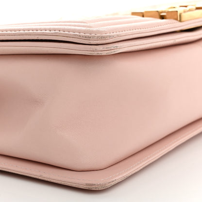 Chanel Tweed Lambskin Medium Boy Flap Pink 9 of 14