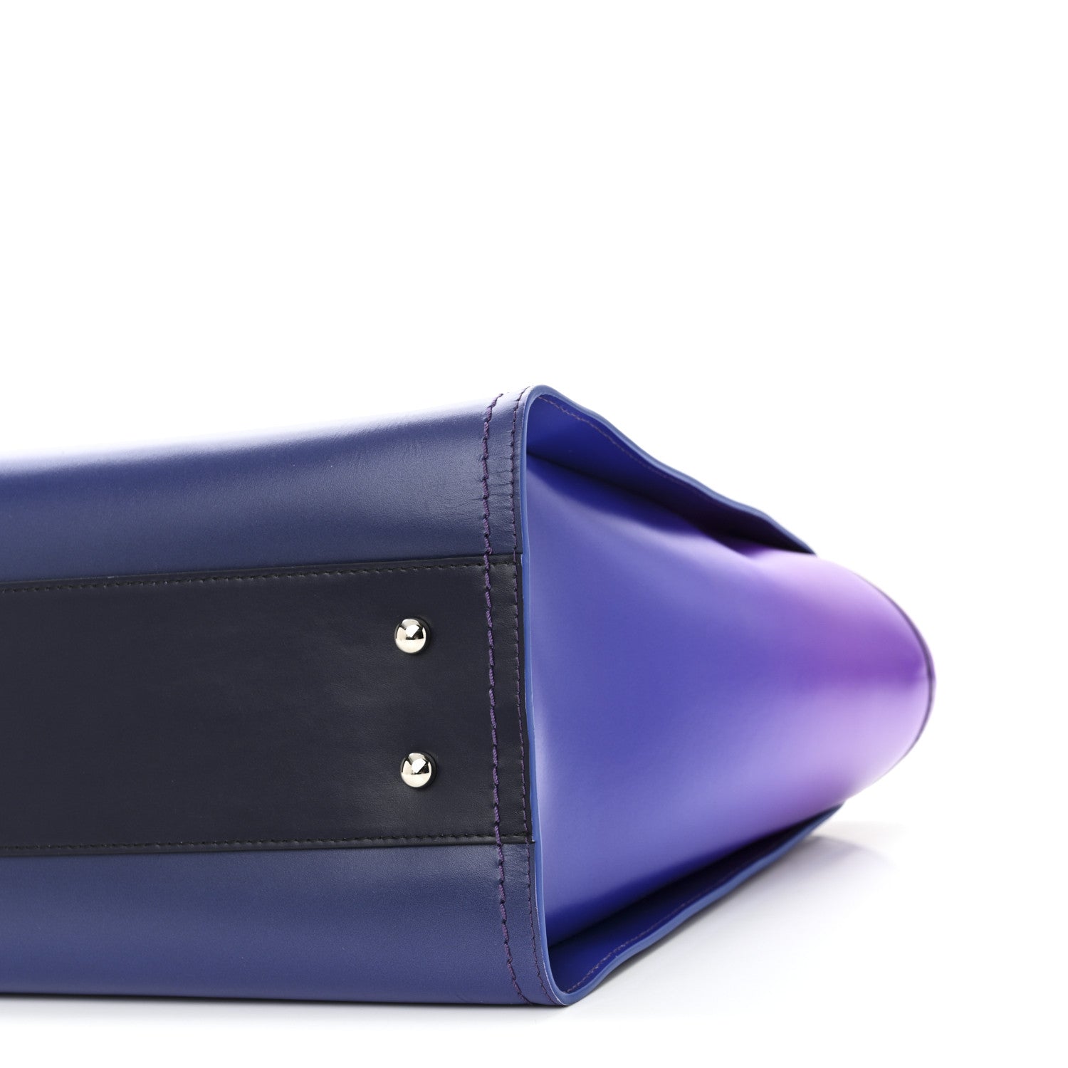 Chanel Shaded Calfskin Small Deauville Tote Purple Blue 11 of 12