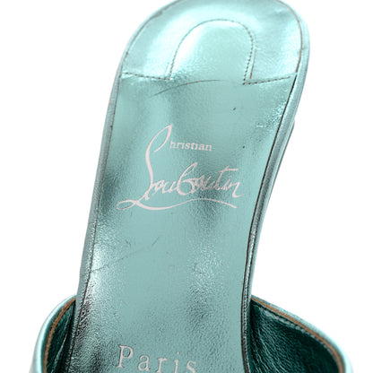 Christian Louboutin Metallic Me Dolly 100 Sandals 38.5 Bermuda 5 of 10