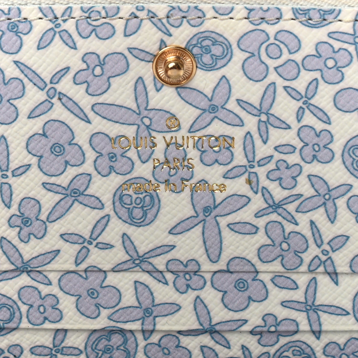 Louis Vuitton Monogram Fleuri Insolite PM Wallet Violet 7 of 8