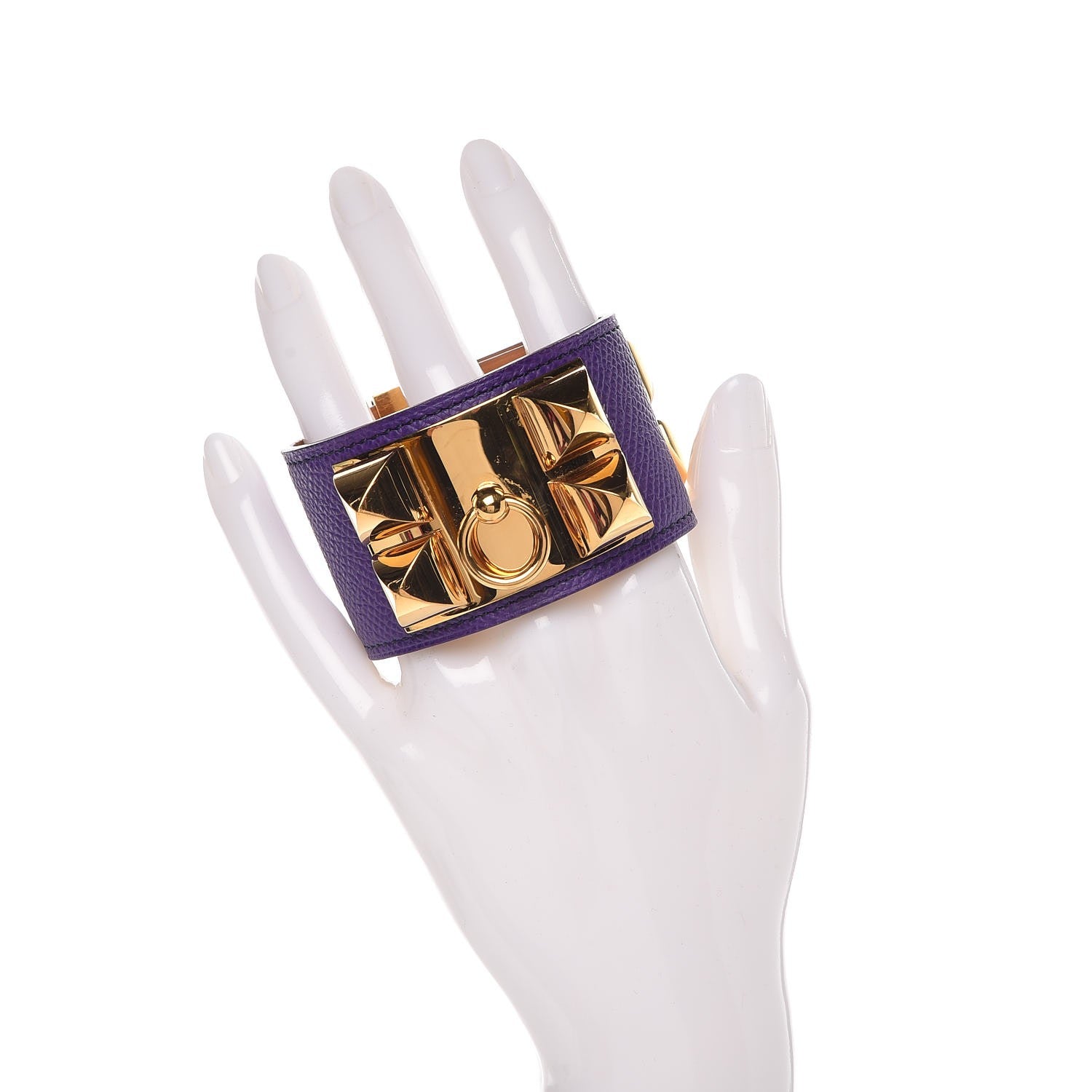 Hermes Epsom Collier de Chien CDC Bracelet S Crocus 2 of 7