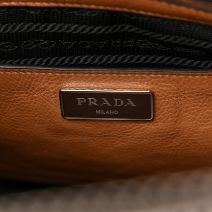 Prada Glace Calf Twin Pocket Tote Cannella 6 of 13
