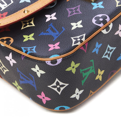 Louis Vuitton Monogram Multicolor Sologne Black 6 of 8