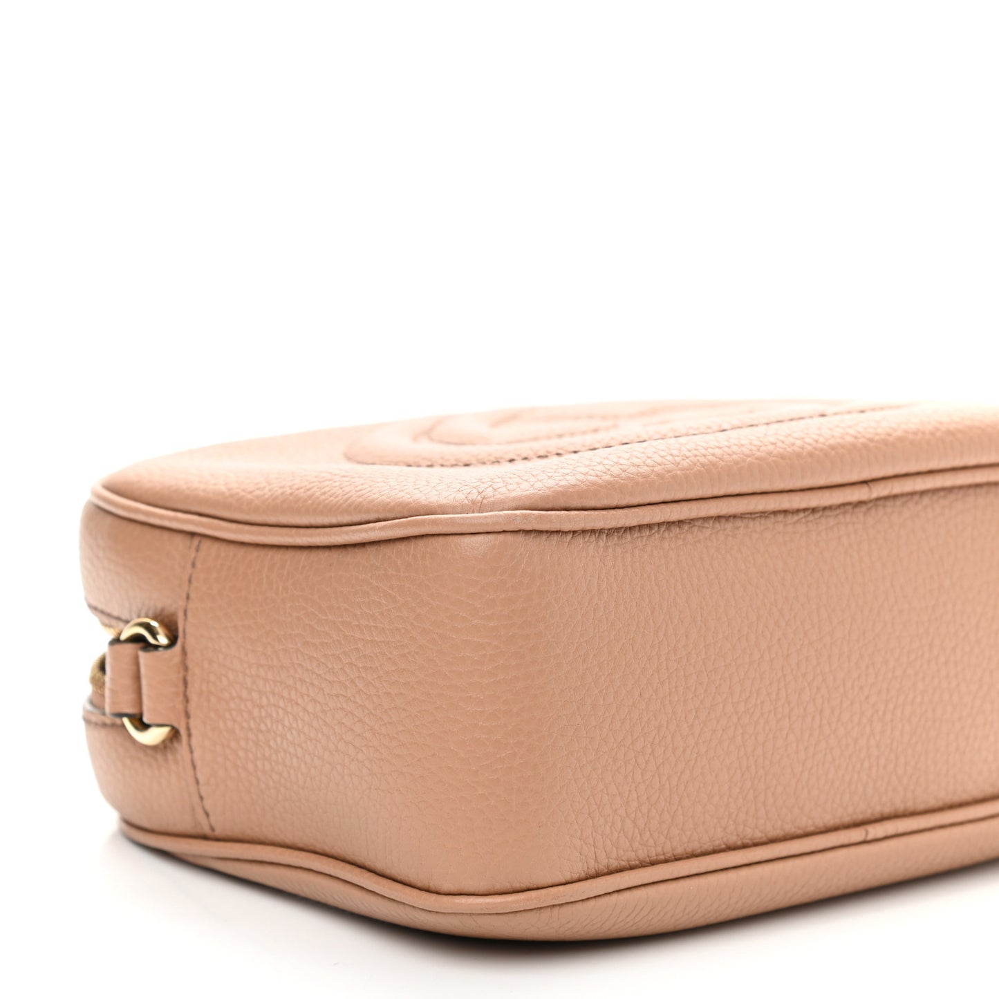 Pebbled Calfskin Small Soho Disco Bag Camelia