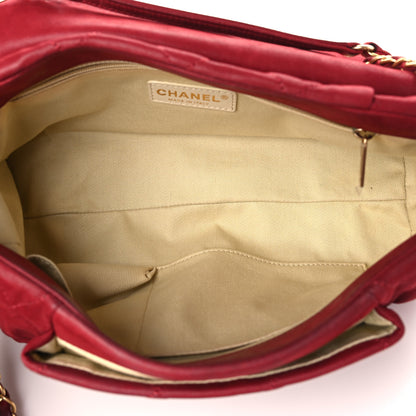 Chanel Iridescent Calfskin Quilted Chic Quilt Flap Red 5 of 14