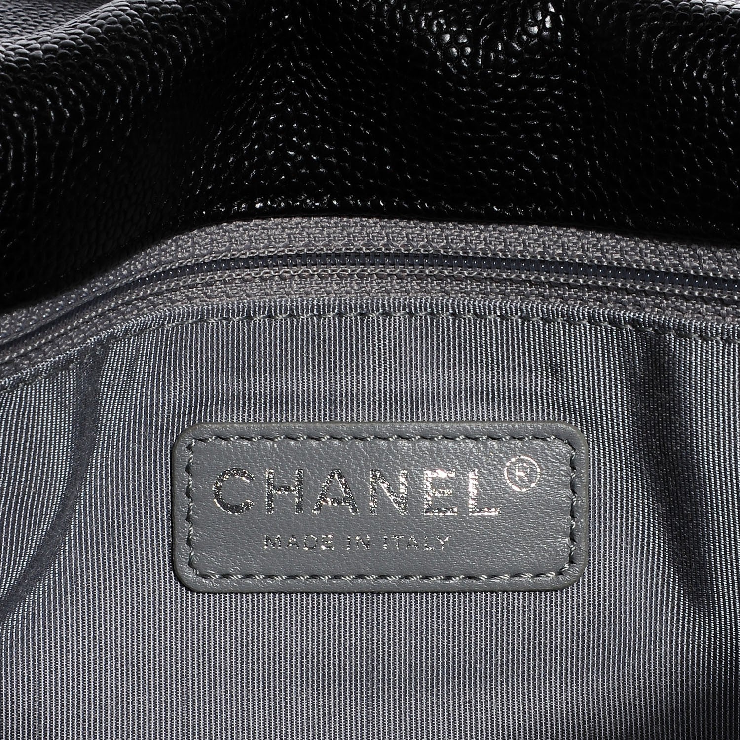 Chanel Caviar French Riviera Large Flap Black 7 of 9