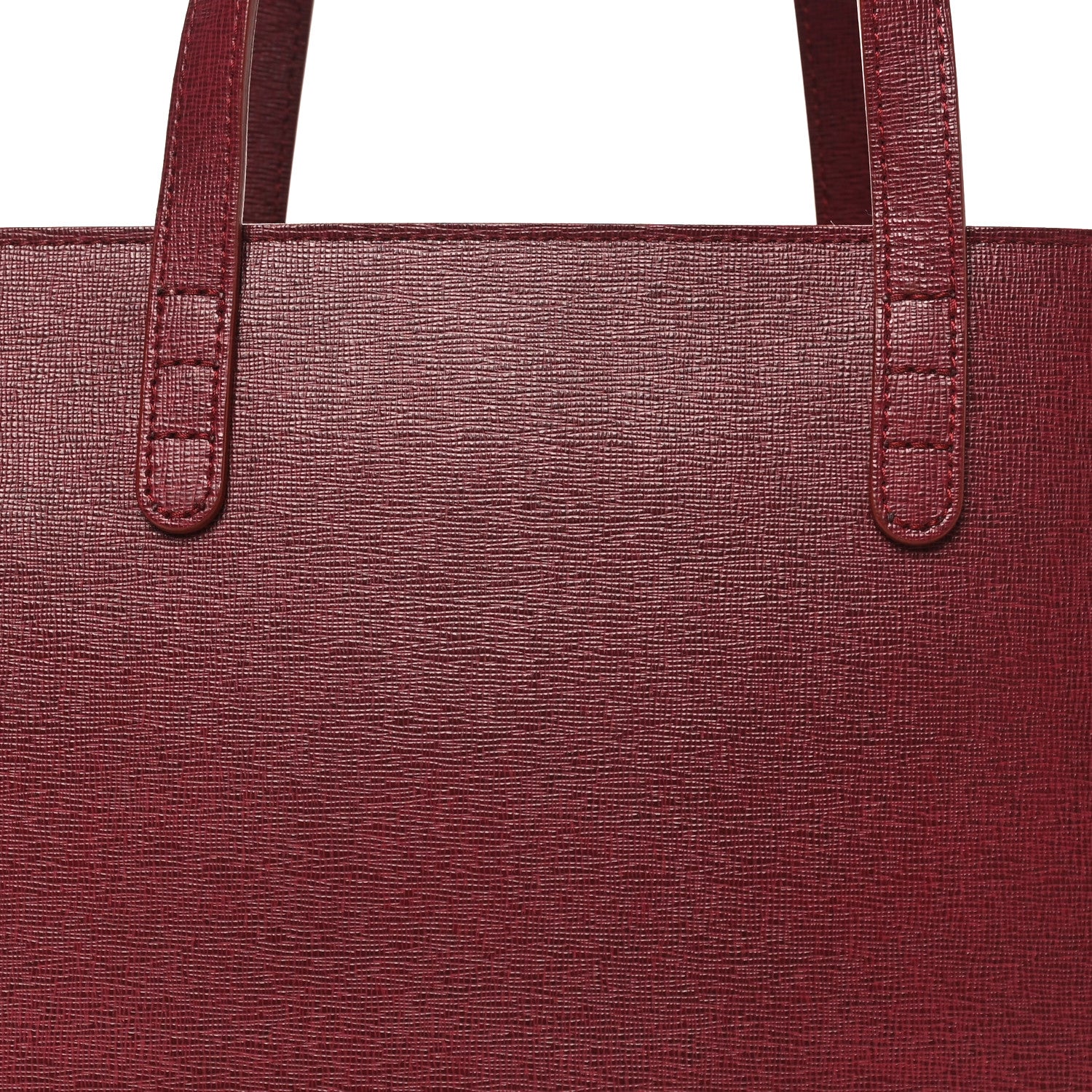 Mansur Gavriel Saffiano Small Shopping Tote Claret 7 of 10