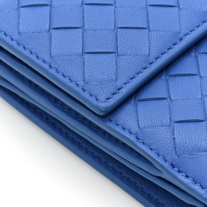 Bottega Veneta Nappa Intrecciato Continental Flap Wallet Bluette 14 of 18
