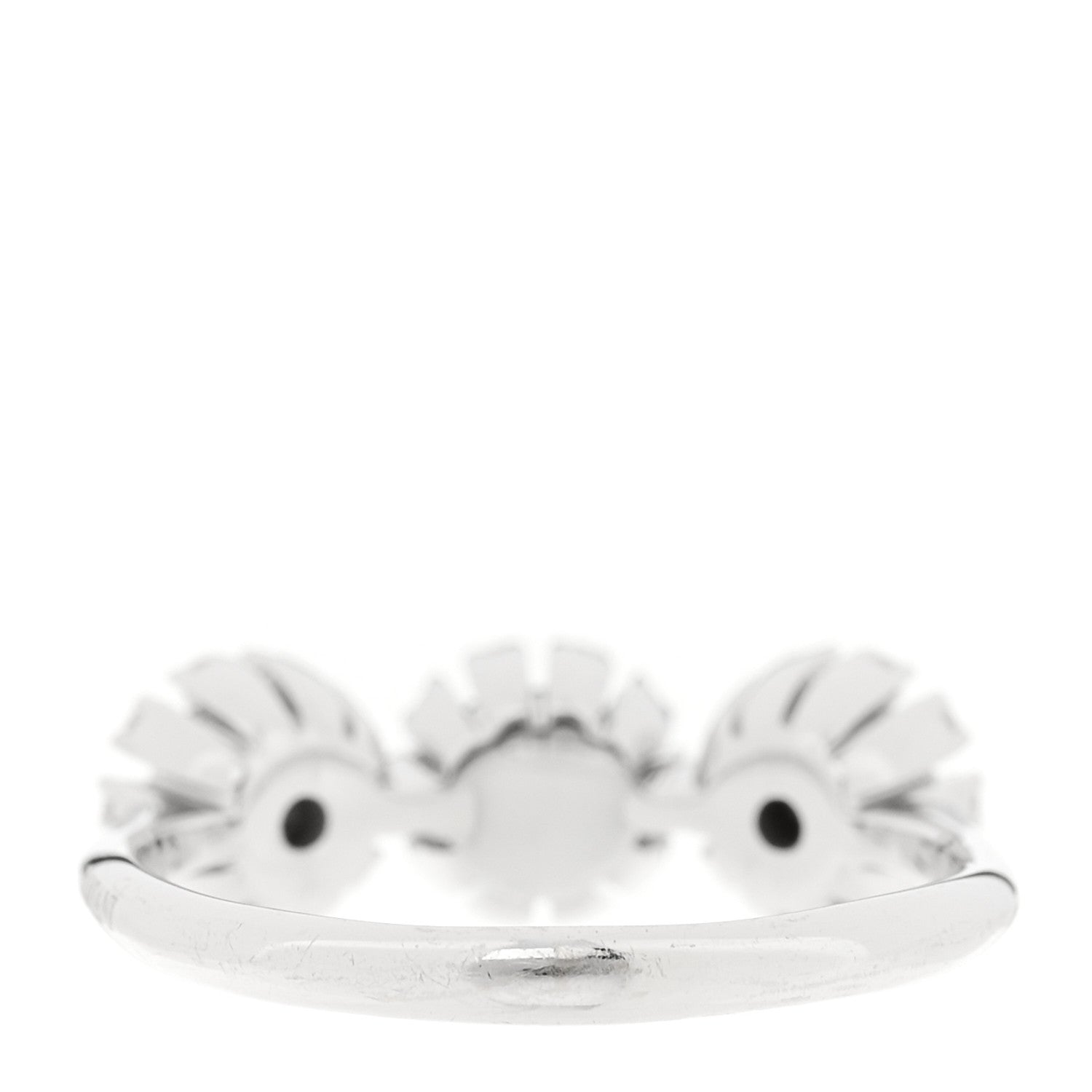 Damiani 18K White Gold Diamond Margherita Ring 53 6.25 3 of 5