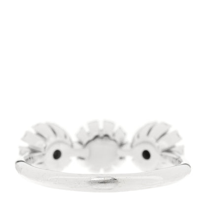 Damiani 18K White Gold Diamond Margherita Ring 53 6.25 3 of 5