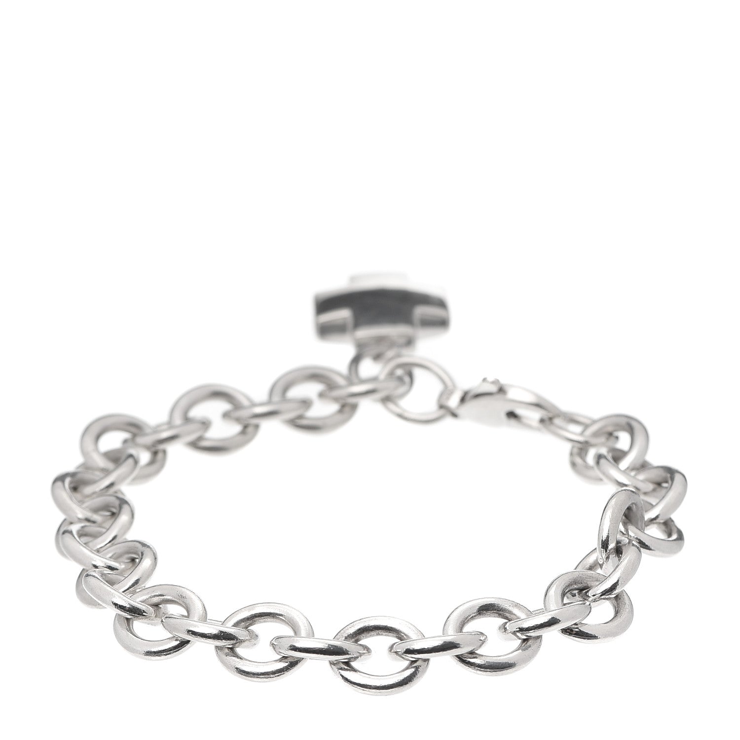 Tiffany Sterling Silver Cross Charm Bracelet 3 of 4