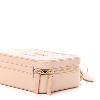 Chanel Caviar Quilted Medium CC Filigree Vanity Case Beige 8 of 10