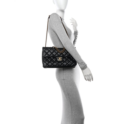 Chanel Calfskin Quilted Large Perfect Edge Flap Black 2 of 12
