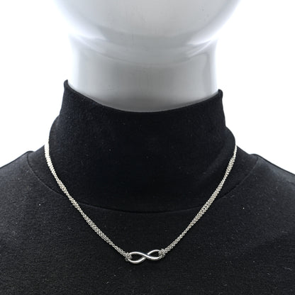 Tiffany Sterling Silver Infinity Pendant Necklace 2 of 5