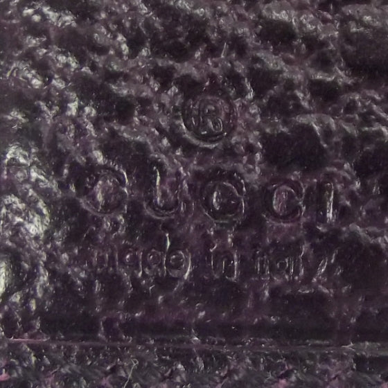 Leather Hasler Wallet Purple