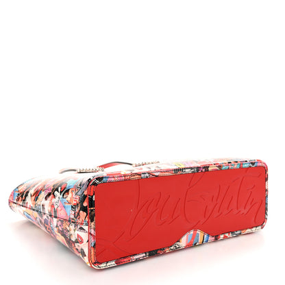 Christian Louboutin Patent Calfskin Small Oh Xtian Cabata Tote Red 5 of 10