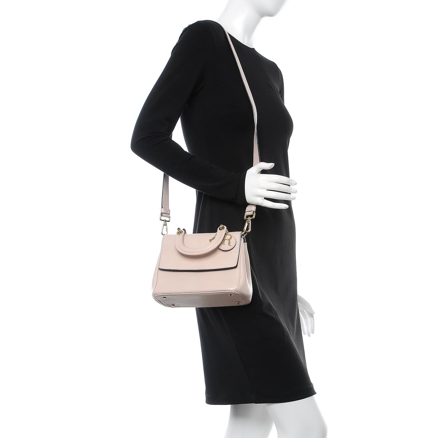 Bullcalf Mini Be Dior Flap Rose Poudre