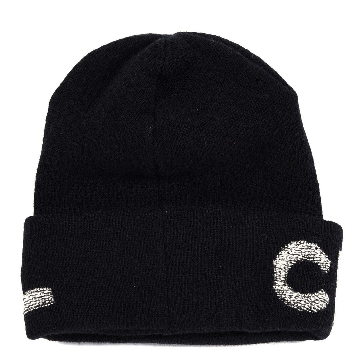 Cashmere Logo Beanie Hat Black Light Grey