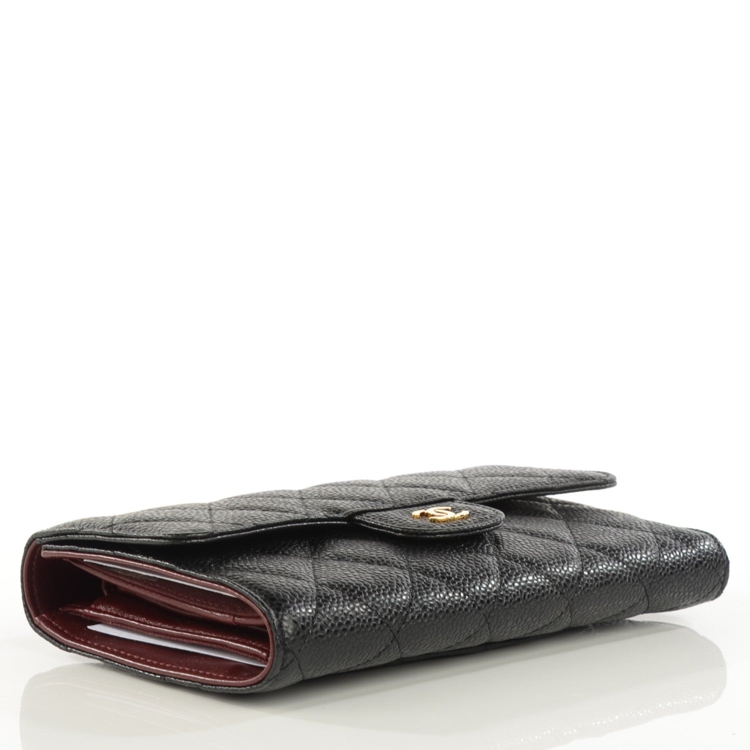 Chanel Caviar Quilted Large Flap Wallet Black 4 of 9