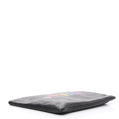 Balenciaga Lambskin Supermarket I Love Techno Pouch Black 3 of 7