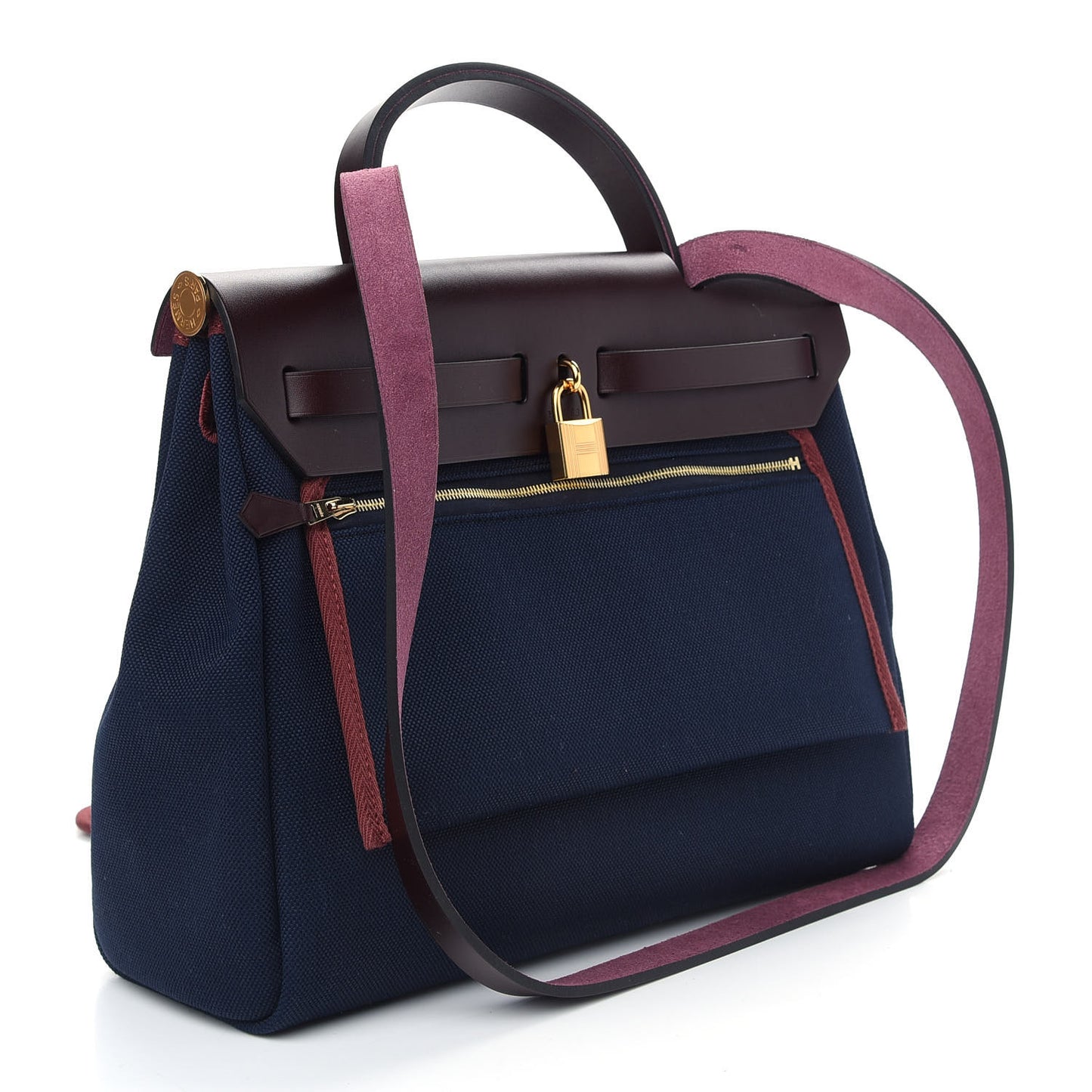 Toile Militaire Vache Hunter Herbag Zip Retourne 31 PM Rouge Sellier Bleu Marine