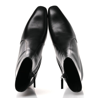 Saint Laurent Calfskin Mens XIV Zip Boots 40 Black 2 of 14