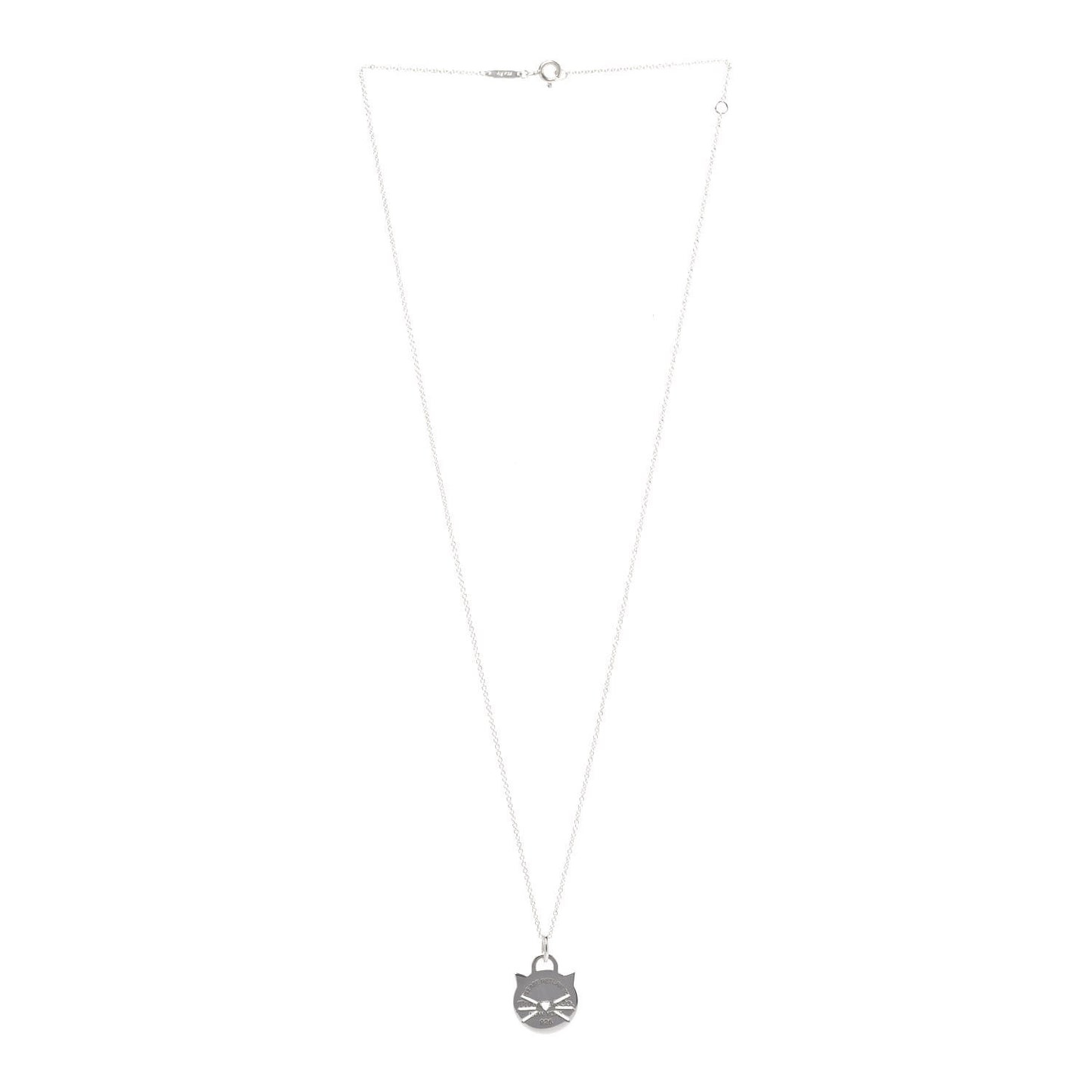 Sterling Silver Return To Tiffany Cat Pendant Necklace