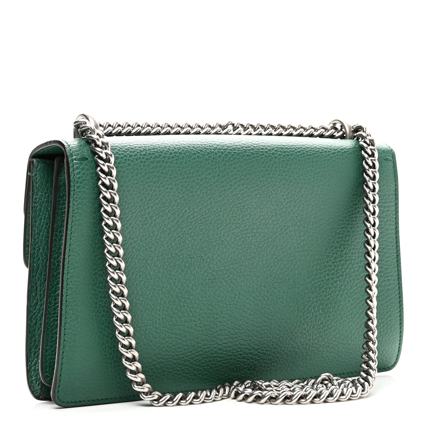 Gucci Pebbled Calfskin Small Dionysus Shoulder Bag Emerald 3 of 10