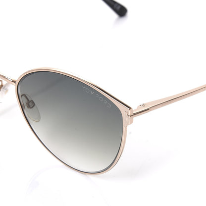 Tom Ford Metal Cat Eye Zeila Sunglasses TF654 Gold 6 of 7