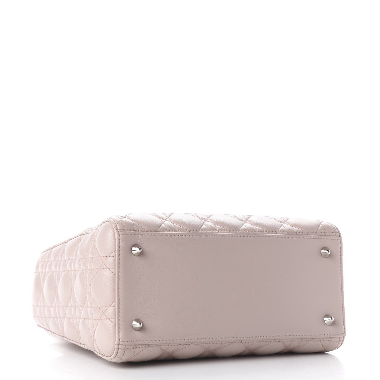 Christian Dior Lambskin Cannage Medium Lady Dior Light Pink 3 of 9