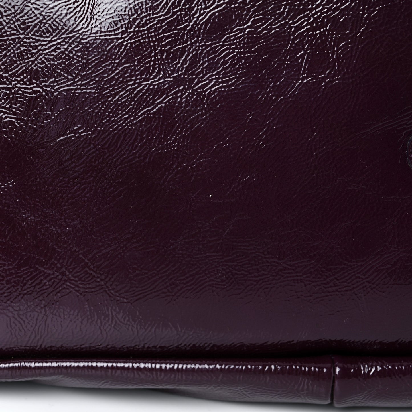 Textured Patent Medium Easy Sac Purple