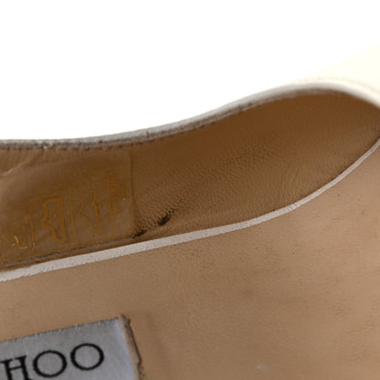 Jimmy Choo Nappa Cork Braided Amely 105 Wedge Sandals 40 Chalk 9 of 15