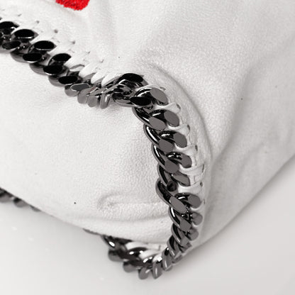 Stella McCartney X ED CURTIS Shaggy Deer Logo Embroidered Large Falabella Chalk 8 of 13