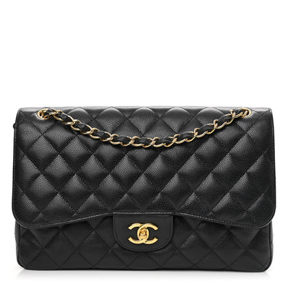 Chanel Caviar Quilted Jumbo Double Flap Black 1 of 11
