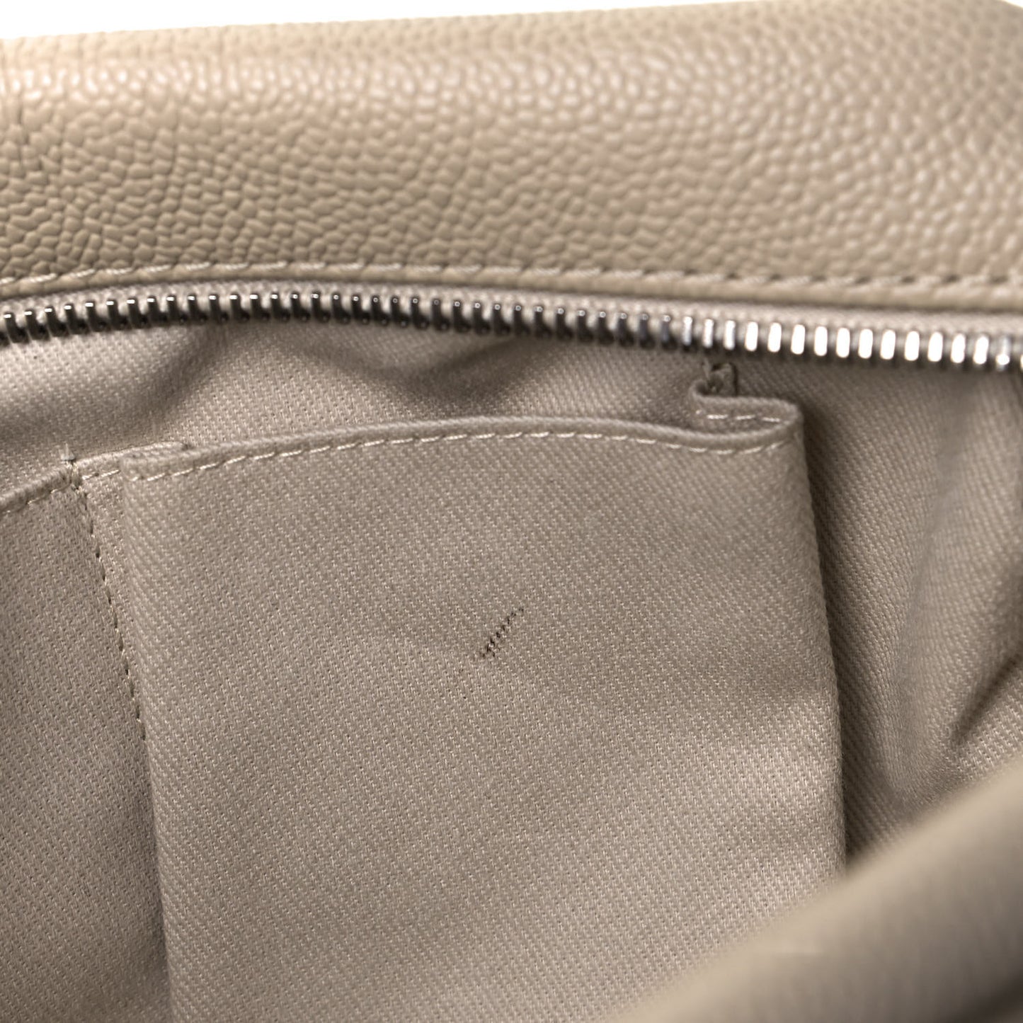 Caviar Quilted Jumbo Easy Flap Beige