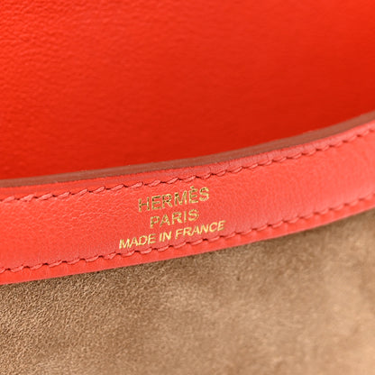 Hermes Veau Doblis Swift Constance 24 Chamois Capucine 6 of 10