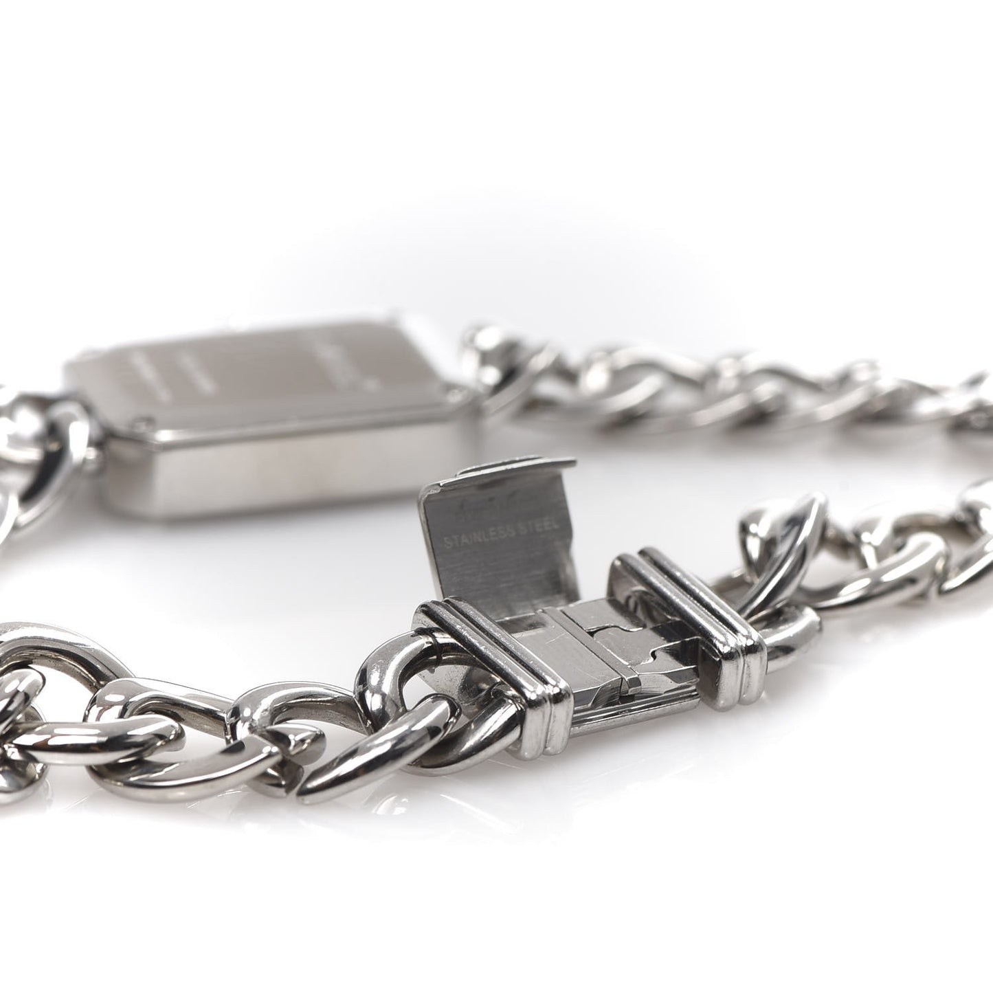 Stainless Steel 20mm Chain Premiere Quartz Watch Black L