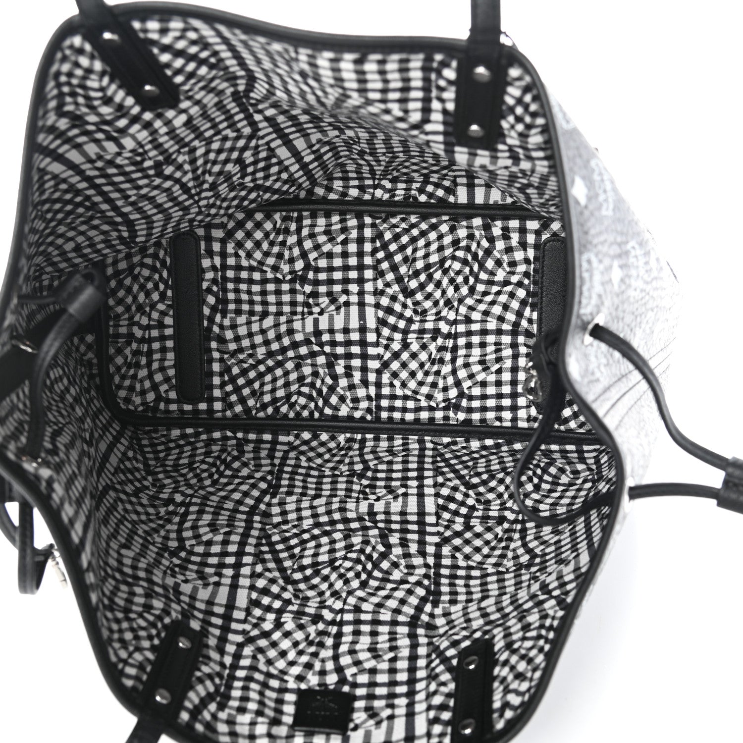 MCM Visetos Medium Project Reversible Shopper Tote Black 8 of 14