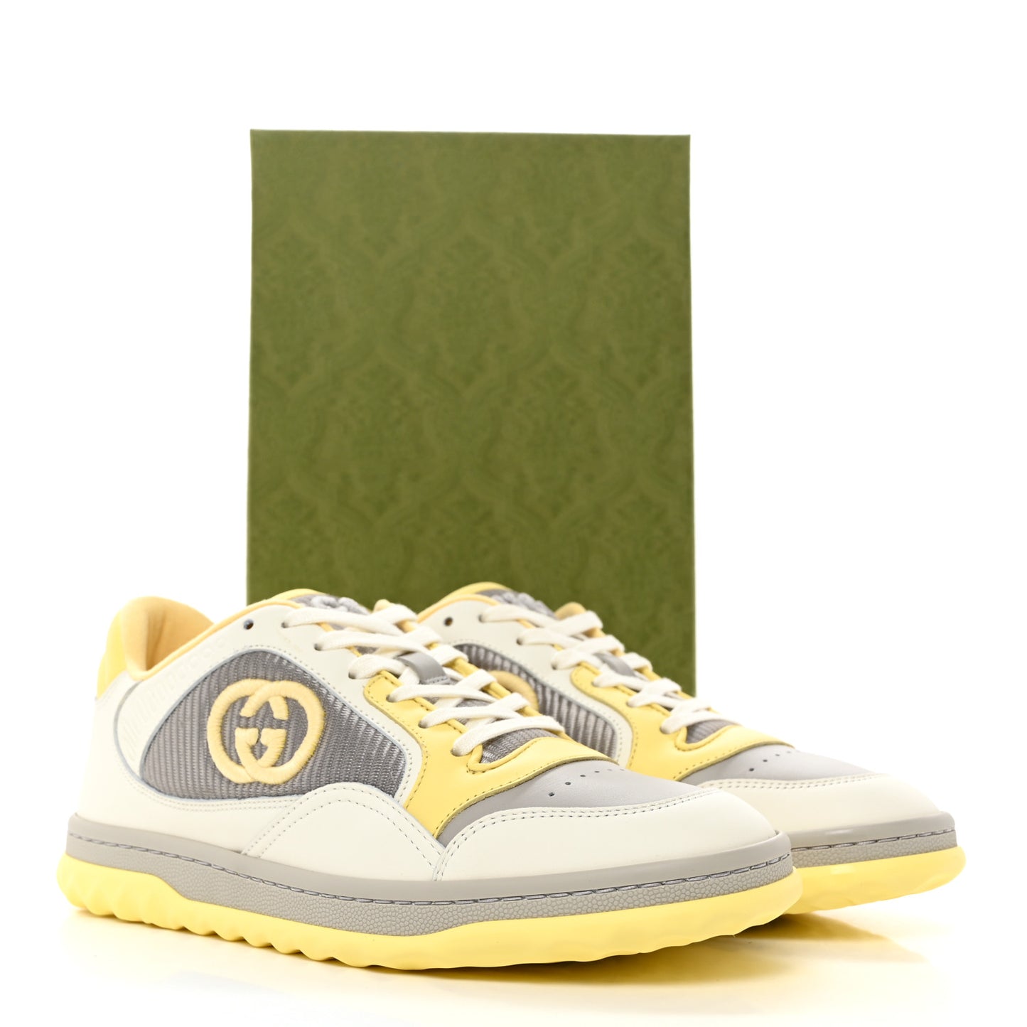 Dali Soft Calfskin Womens Mac80 Sneakers 38 Off White Grey Sky Yellow
