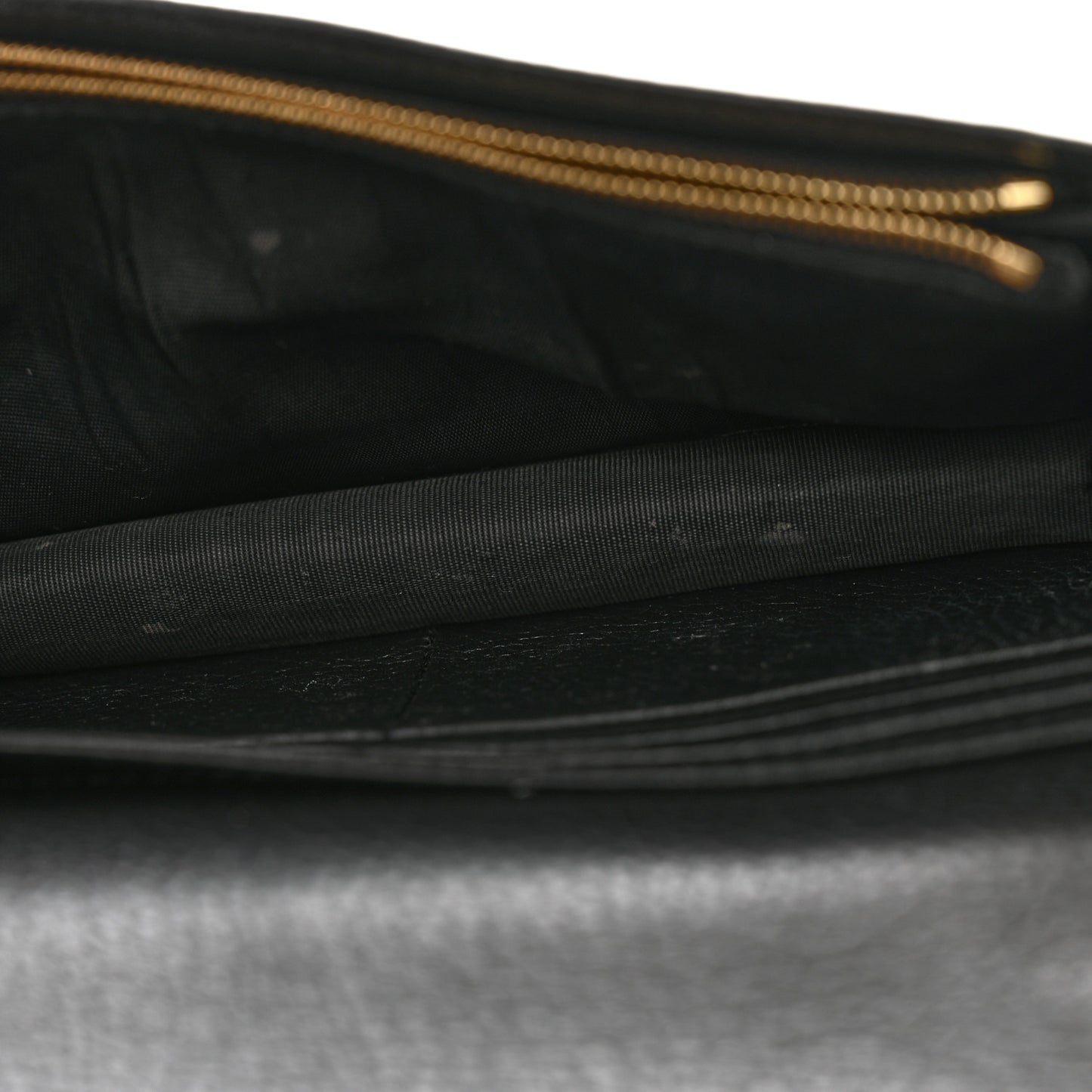 Calfskin Mini GG Marmont Chain Wallet Black