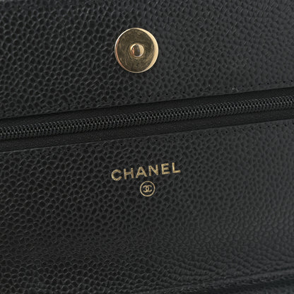 Chanel Caviar Quilted Wallet on Chain WOC Black 6 of 11