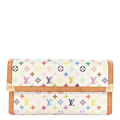 Louis Vuitton Monogram Multicolor Porte Tresor International Wallet White 1 of 6