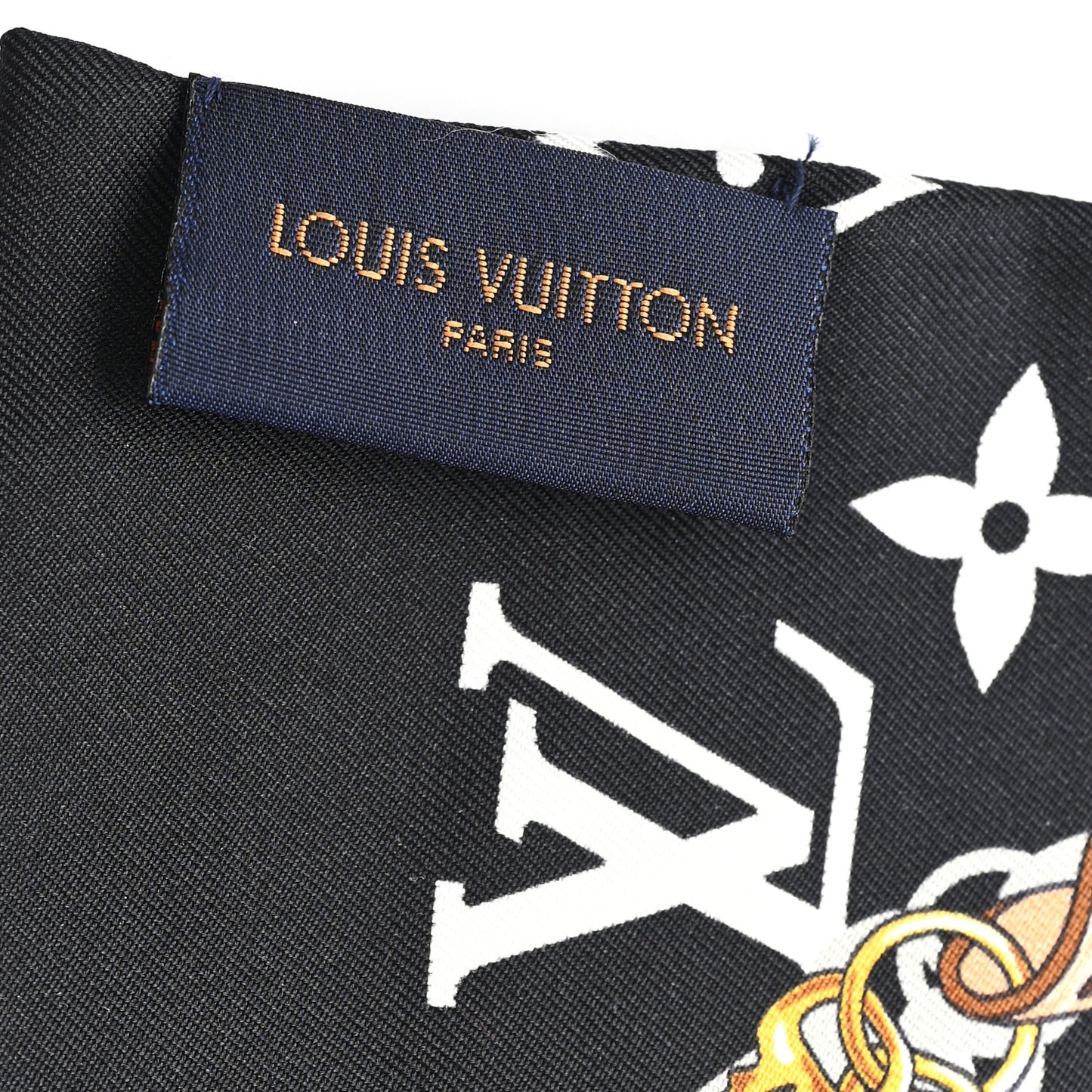 Silk Monogram Confidential Bandeau Black