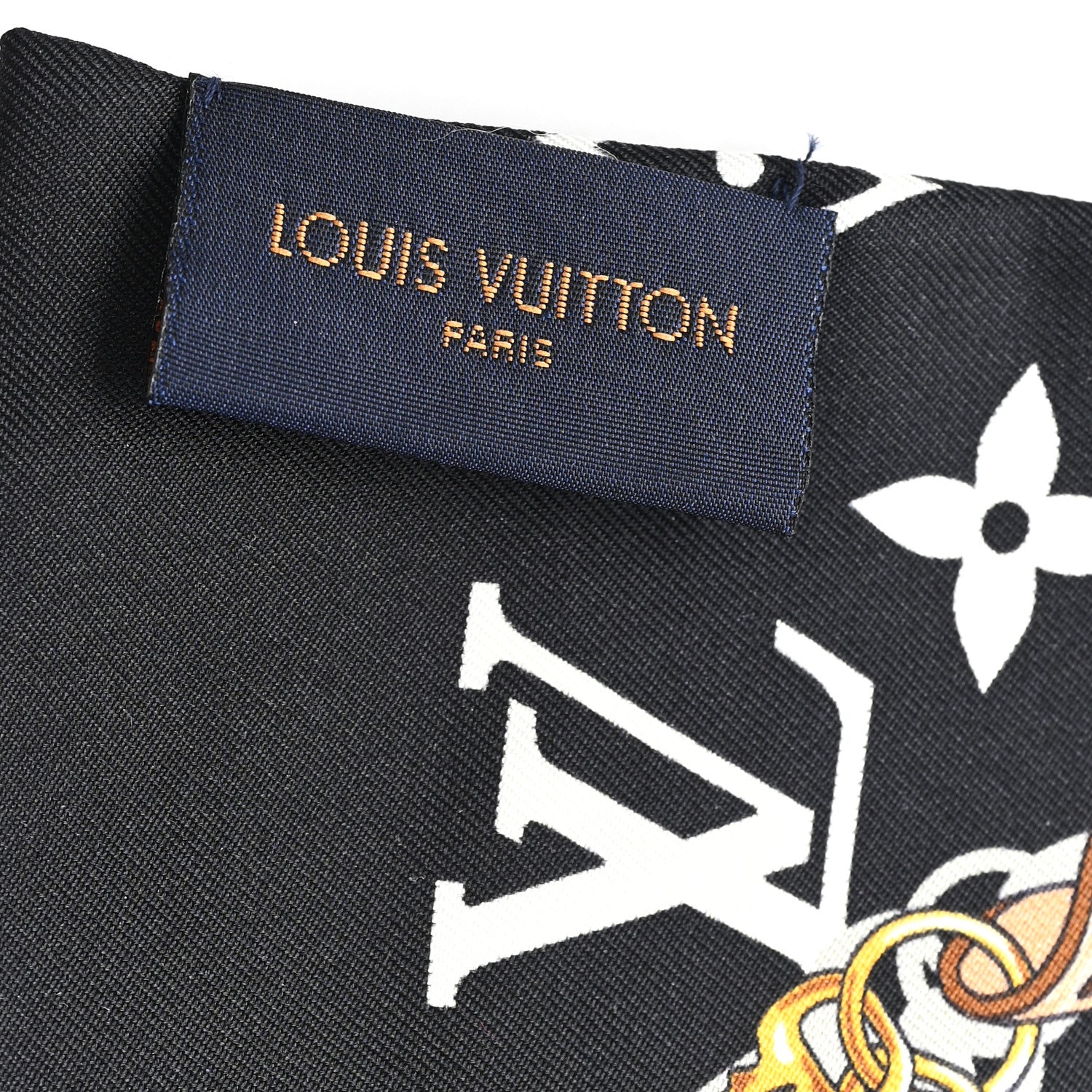 Louis Vuitton Silk Monogram Confidential Bandeau Black 3 of 3